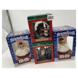 M&M'S SNOWBALL ORNAMENTS, TRIM A HOME CHARMS.