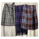 VINTAGE PLAID SKIRTS SIZE M