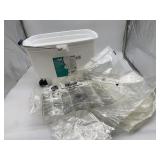 MOXIE ROLLER BUCKET, SPACE VACUUM BAGS.