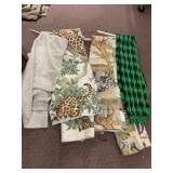 ASSORTED PRINTED & LACE FABRICS.