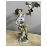 ALKA KUNST BAVARIA FALCONER FIGURINE.