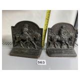 METAL EQUESTRIAN BOOKENDS