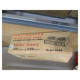 TOASTMASTER DELUXE DOUBLE BURNER.