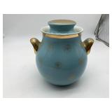 HALL'S CERAMIC LIDDED JAR SEE CHIP