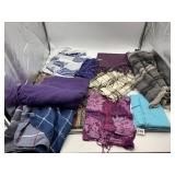 ASSORTED SCARVES, RAYON BLEND.