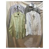 MEN'S BUTTON UPS SIZE 15 1/2, JOS A BANK, ITALY