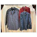 MEN'S BUTTON UPS SIZE M, CHAPS, NAUTICA, OXFORD