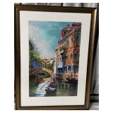 SIGNED FRAMED ARTWORK 29' X 21.5'