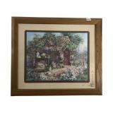 P. D. MARKS FRAMED ART PRINT 28W 24H.