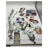ASSORTED COSTUME JEWELRY COMPONENTS.