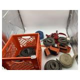 TIE DOWN STRAPS, UTILITY CRATE.