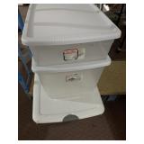 STERLITE PLASTIC STORAGE TOTES.