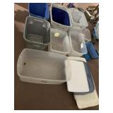 STERLITE PLASTIC STORAGE CONTAINERS, 106 QT, 100