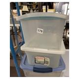 STERLITE PLASTIC STORAGE CONTAINERS 11 QT / 10.4