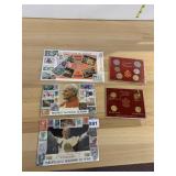 VATICAN MONACO COIN AND STAMP SOUVENIRS.