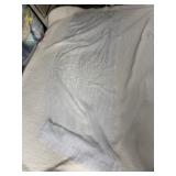 WHITE SHEER LACE PANEL.