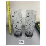 ALBERT ELOVITZ MUSICAL NOTE TUMBLERS 1990