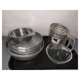 METAL BAKEWARE SIFTER BOWL