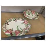 FITZ AND FLOYD BLACKBERRY RABBIT SERVING DISHES,