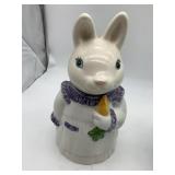 METLOX CERAMIC BUNNY COOKIE JAR.