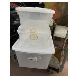 STERLITE CLEARVIEW STORAGE TOTE 66 QT / 63 L.