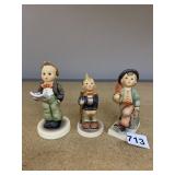 GOEBEL HUMMEL PORCELAIN FIGURINES, W GERMANY.