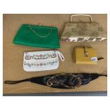 VINTAGE CLUTCHES, HANDBAG, WALLET, SEQUIN