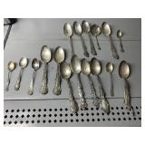 GROUP OF STERLING SILVER SPOONS 10.06 OZT