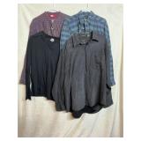 MEN'S VINTAGE SHIRTS, TOMMY HILFIGER, FLANNEL &