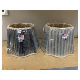 USA MADE BLACK & SILVER LAMPSHADES