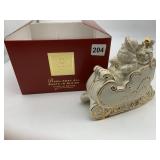 LENOX SANTA SLEIGH FIGURINE.