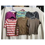 WOMEN'S SIZE M CASUAL TOPS, LIZ CLAIBORNE,
