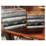DECORATIVE BOOK STORAGE BOXES, VTG ATLAS WORLD