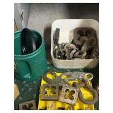 ASSORTED INDUSTRIAL HARDWARE, THREADING DIES,