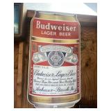 BUDWEISER LAGER BEER CAN SHAPED SIGN, 1954