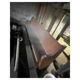 WOODEN CHURCH PEW, SOLID CONSTRUCTION, ANTIQUE