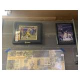 FRAMED PITTSBURGH STEELERS MEMORABILIA, SPORTS