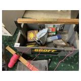 TOMMY MAC TOOLBOX W/ STANLEY HAND PLANE, MASONRY