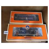 LIONEL LINES MODEL TRAIN CARS, CABOOSE W/ RAIL