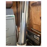 ASSORTED METAL BAR STOCK, ALUMINUM EXTRUSIONS,