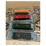 ATLAS N GAUGE MODEL TRAIN RAILROAD CARS W/