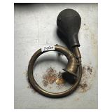VINTAGE BRASS COILED BULB HORN, EARLY VEHICLE