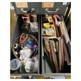 METAL MULTI-DRAWER CABINET, ASSORTED HARDWARE,