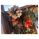 ASSORTED DECORATIVE WREATHS, AUTUMN & HOLIDAY