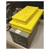 VINTAGE METAL PARTS CABINET W/ ASSORTED HARDWARE,