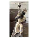 BLACKAMOOR STYLE FIGURAL TABLE LAMP, MOLDED