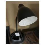 BLACK METAL ADJUSTABLE WALL SCONCE W/ WHITE