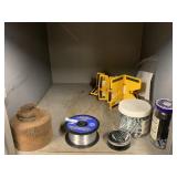 ALUMINUM MIG WIRE, WORK LIGHT, ASSORTED FASTENERS