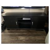 BLACK MEDIA CONSOLE CABINET, TWO DOOR CABINET,