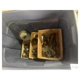 ASSORTED METAL MACHINE PARTS, BEARINGS, BOLTS,